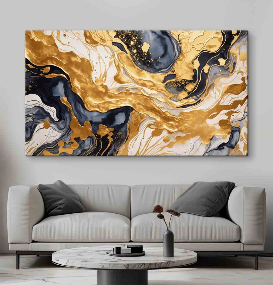 Gros plan sur une peinture Gros plan sur une peinture