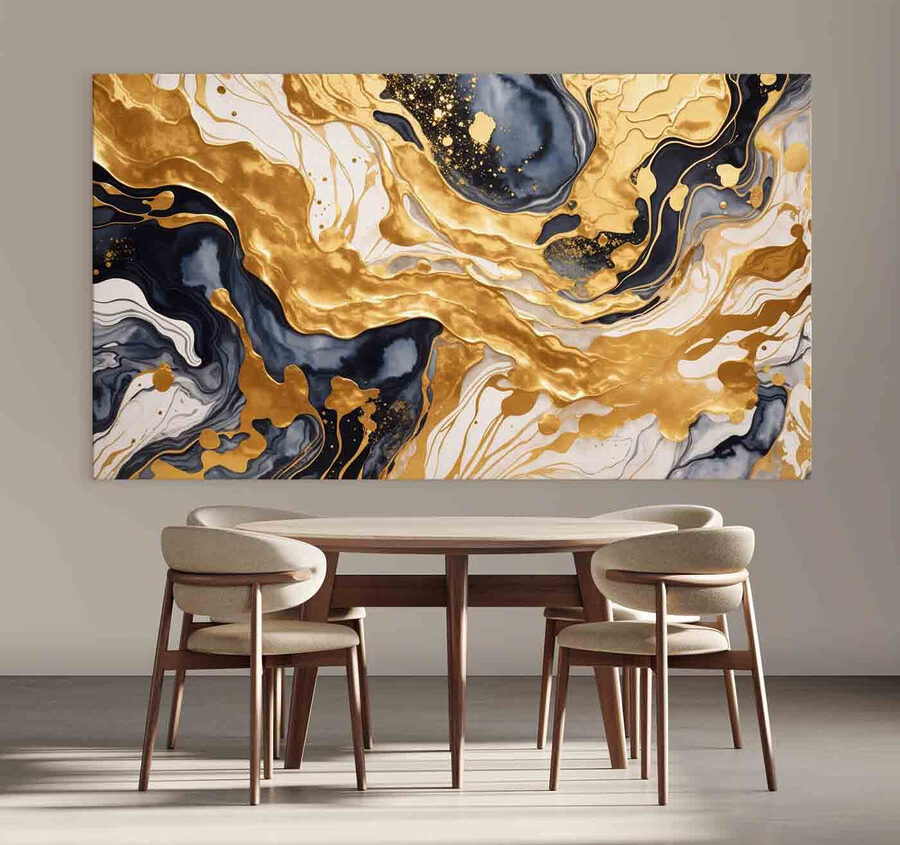 Gros plan sur une peinture Gros plan sur une peinture