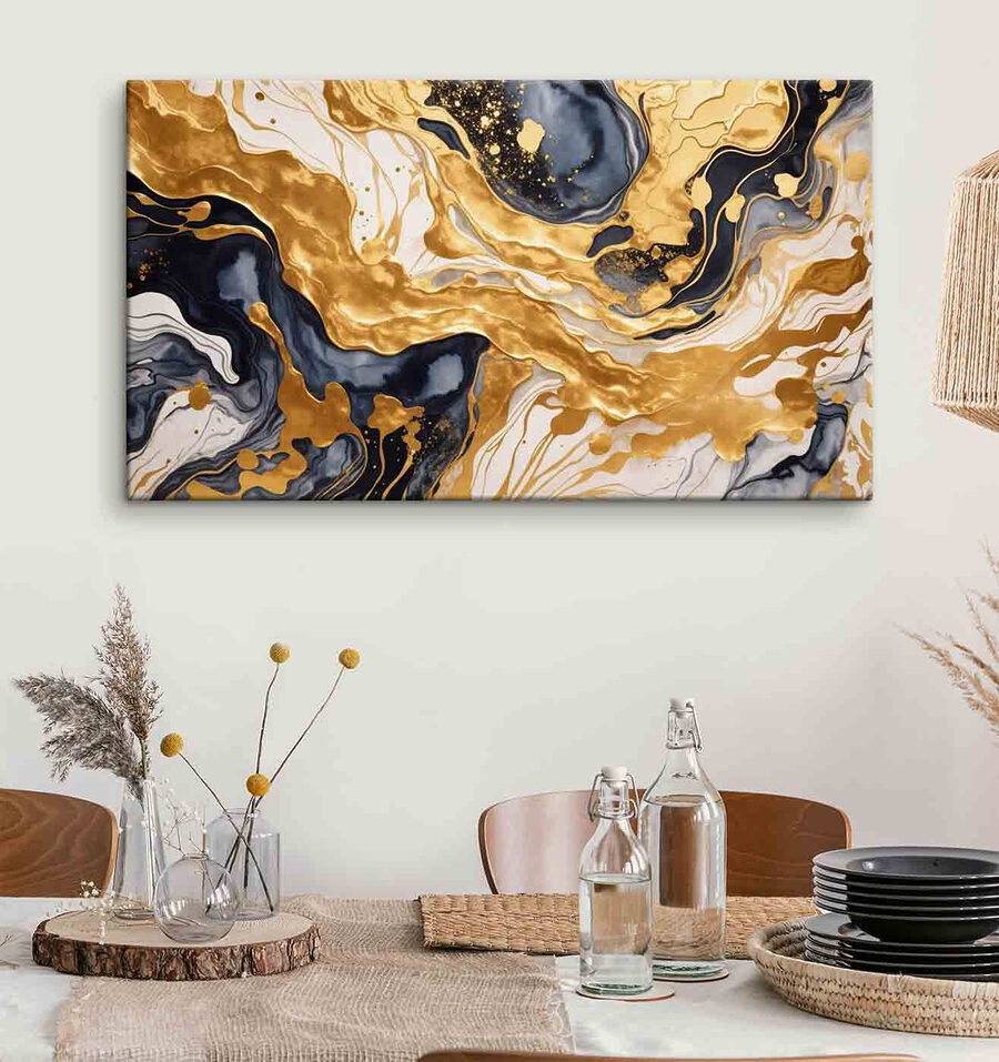 Gros plan sur une peinture Gros plan sur une peinture