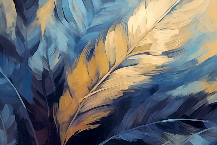 Gros plan sur les plumes