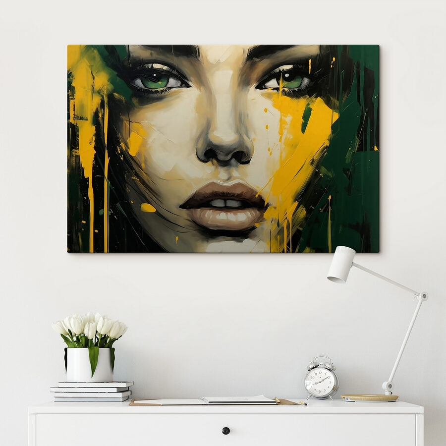 Peinture d'un visage de femme Peinture d'un visage de femme
