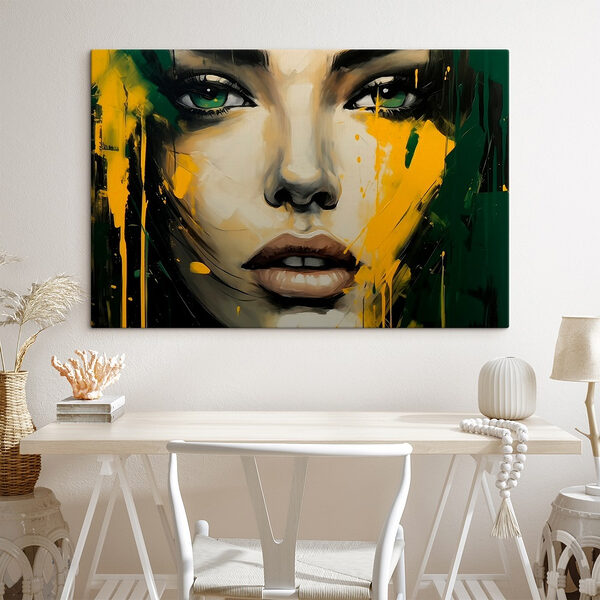 Peinture d'un visage de femme Peinture d'un visage de femme