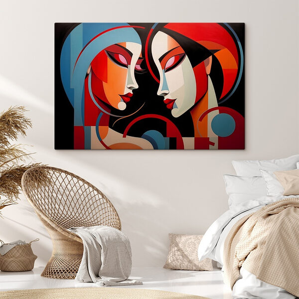 Peinture de deux femmes Peinture de deux femmes
