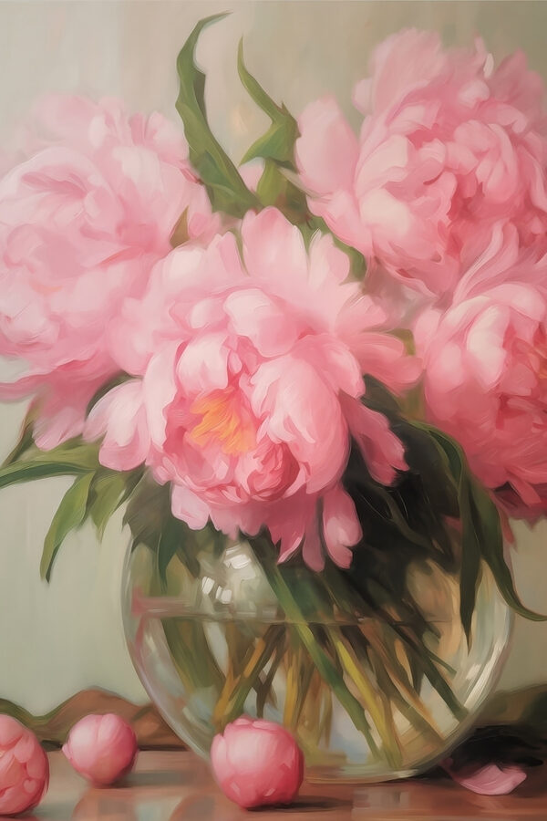 Vase de fleurs roses Vase de fleurs roses