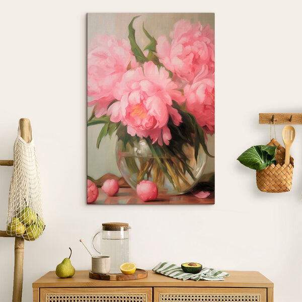 Vase de fleurs roses Vase de fleurs roses