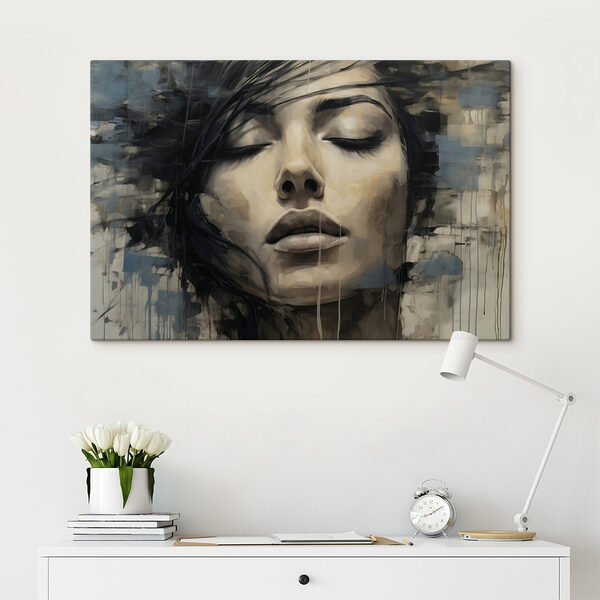 Peinture d'un visage de femme Peinture d'un visage de femme