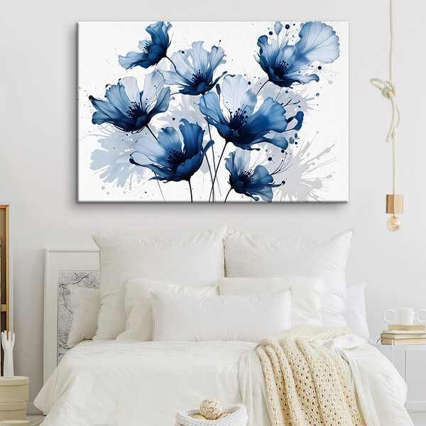 Groupe de fleurs bleues Groupe de fleurs bleues