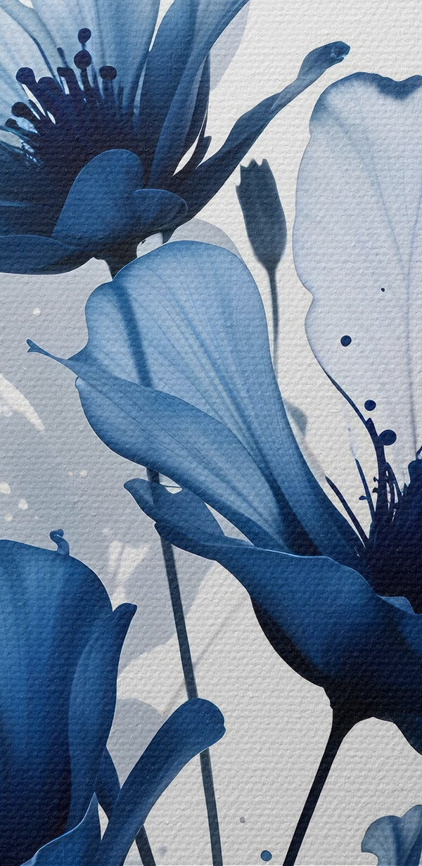 Groupe de fleurs bleues Groupe de fleurs bleues