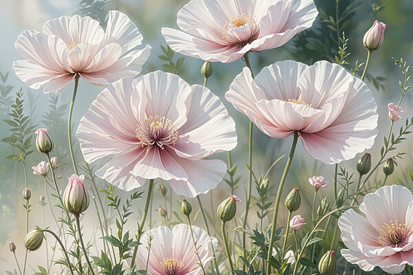 Groupe de fleurs blanches Groupe de fleurs blanches