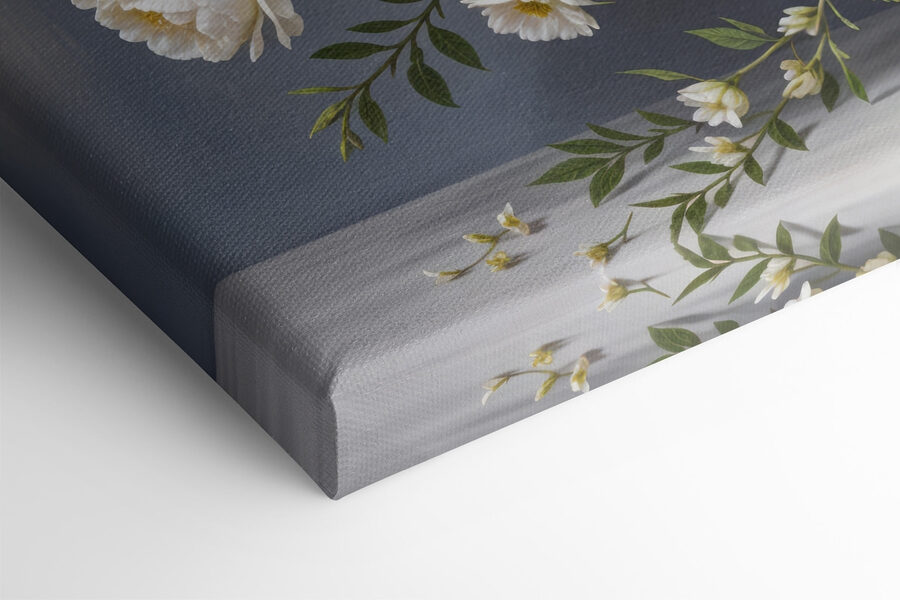 Vase de fleurs blanches