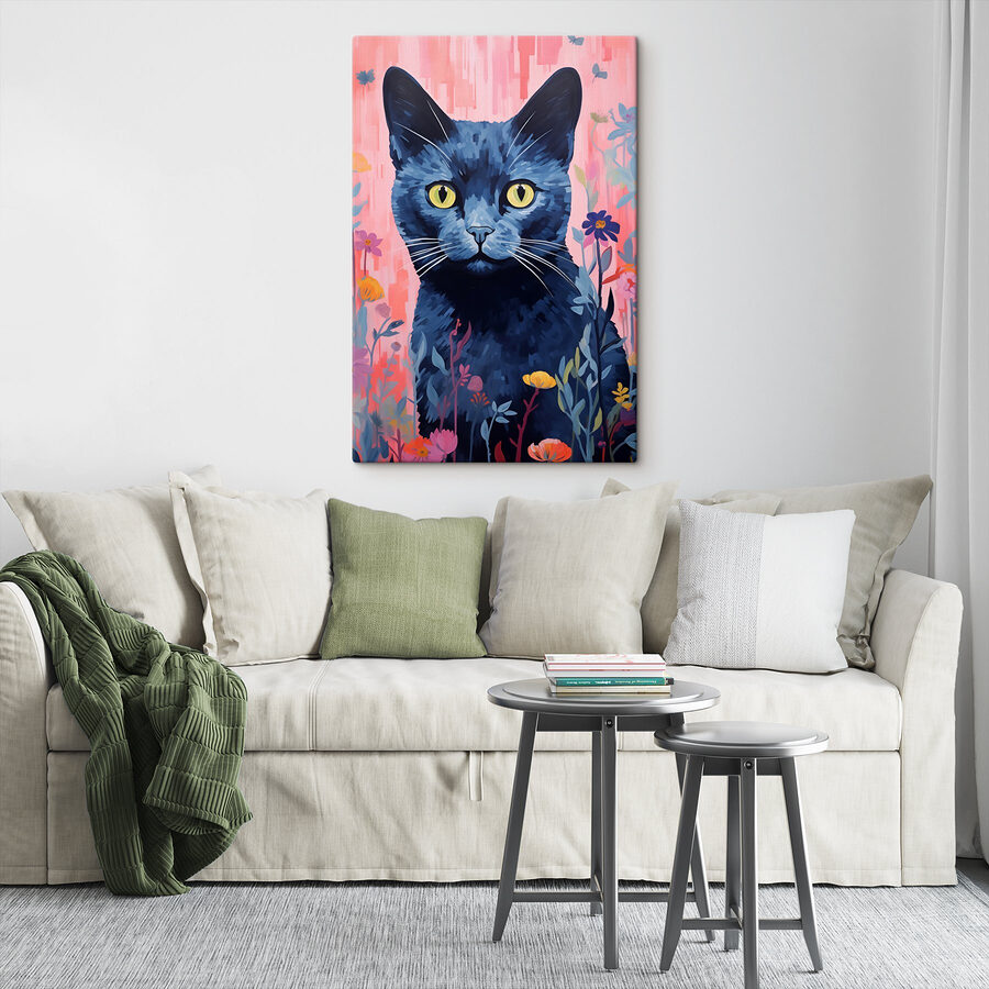 Peinture d'un chat