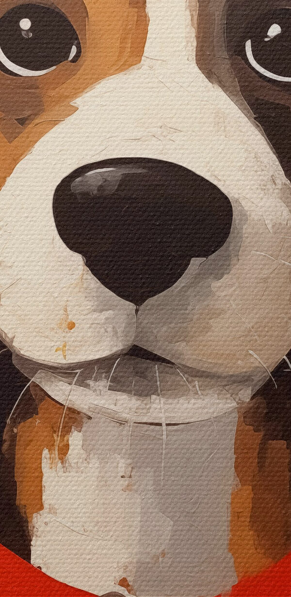 Peinture d'un chien Peinture d'un chien