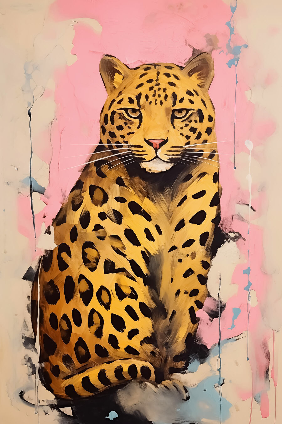 Peinture d'un guépard