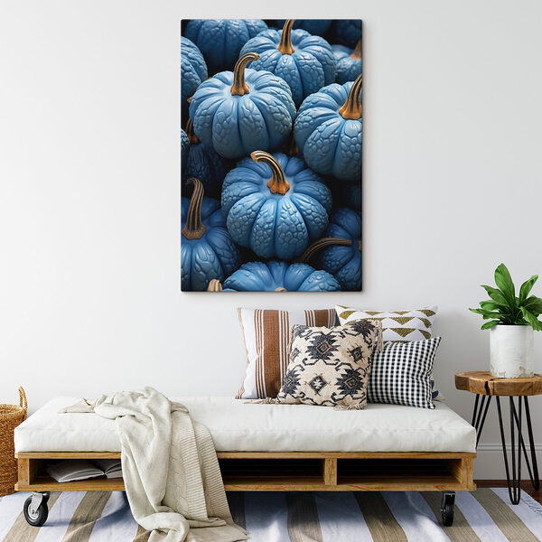 Pile de citrouilles bleues Pile de citrouilles bleues