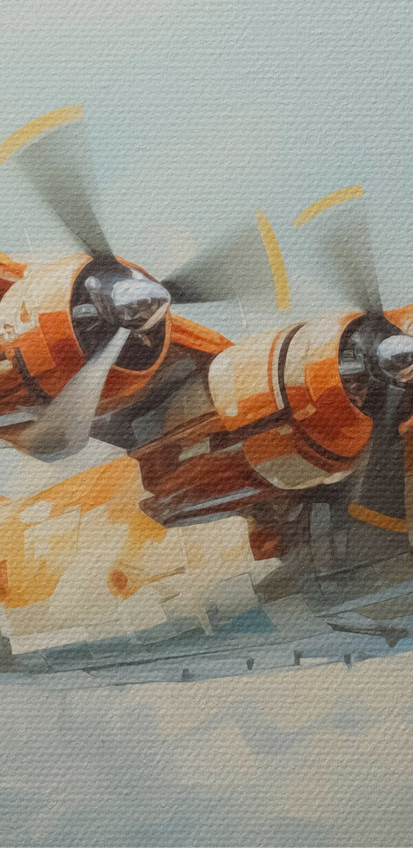Un avion orange et blanc volant dans le ciel Un avion orange et blanc volant dans le ciel