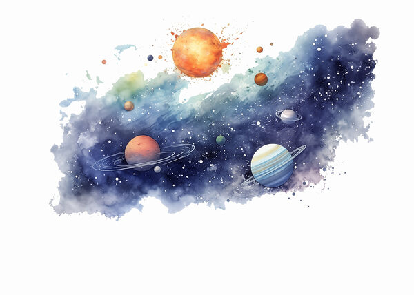 Les planètes dans le ciel avec les planètes Les planètes dans le ciel avec les planètes