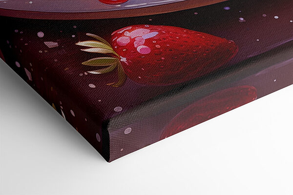 Tarte aux fraises sur assiette Tarte aux fraises sur assiette