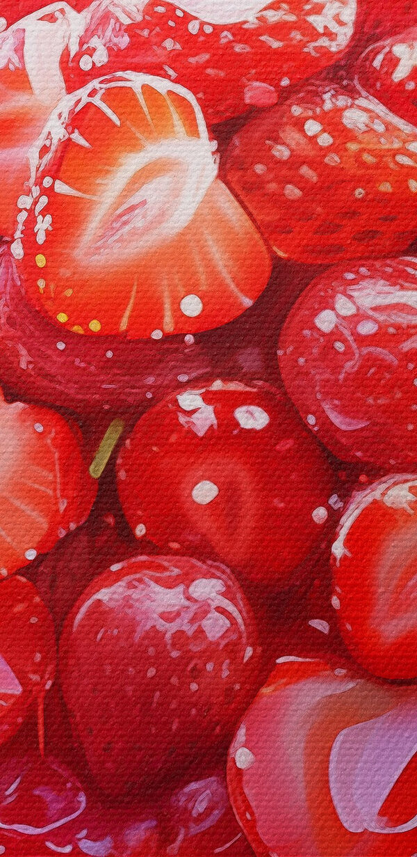 Tarte aux fraises sur assiette Tarte aux fraises sur assiette