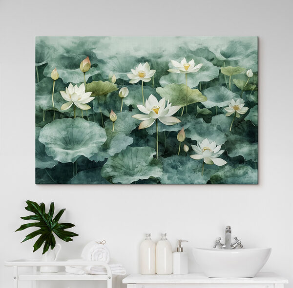Groupe de fleurs blanches et de feuilles vertes Groupe de fleurs blanches et de feuilles vertes