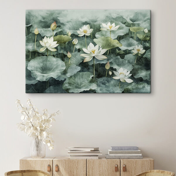 Groupe de fleurs blanches et de feuilles vertes Groupe de fleurs blanches et de feuilles vertes