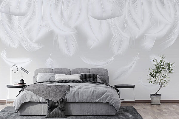 Plumes blanches tombantes Plumes blanches tombantes
