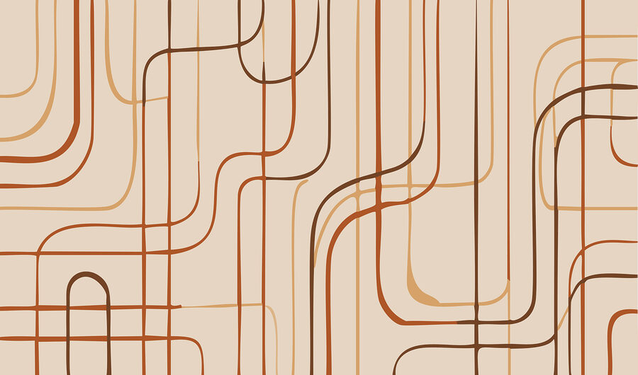 Lignes brunes sur fond beige Lignes brunes sur fond beige