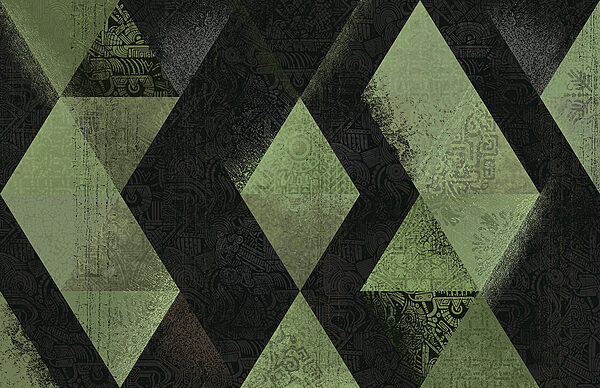 Motif de diamant noir et vert Motif de diamant noir et vert