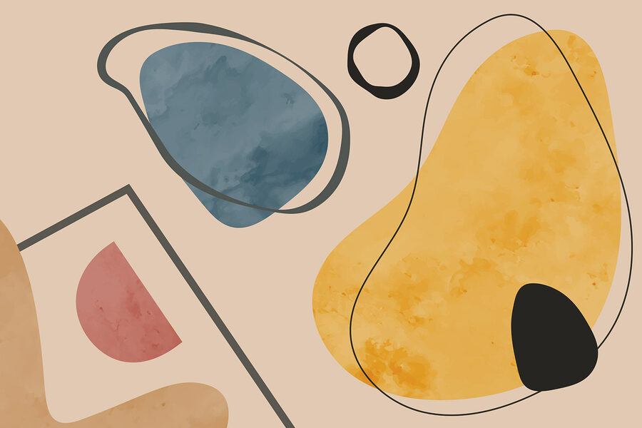 Formes et lignes colorées