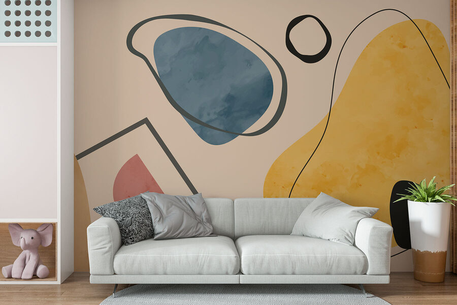Formes et lignes colorées
