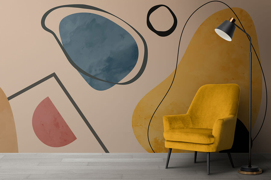 Formes et lignes colorées