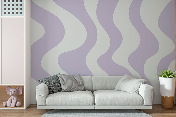 Lignes ondulées violettes et blanches Lignes ondulées violettes et blanches