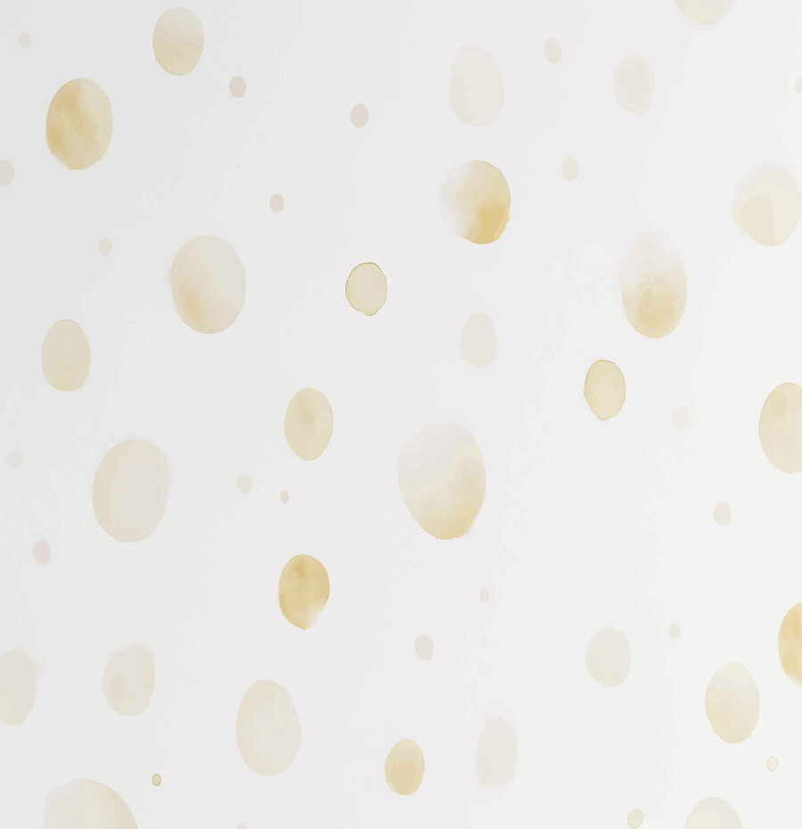 Papier peint à pois blancs et jaunes