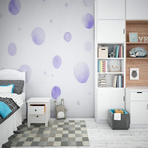 Surface blanche avec des points violets Surface blanche avec des points violets