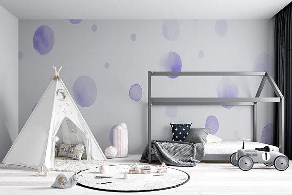 Surface blanche avec des points violets Surface blanche avec des points violets