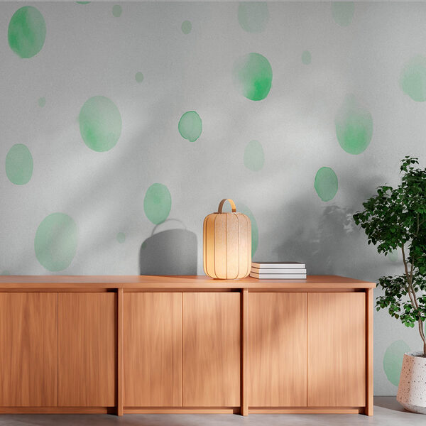 Surface blanche avec des points verts Surface blanche avec des points verts