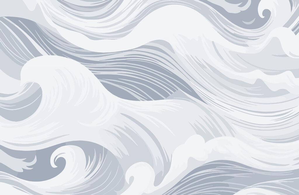 Vagues blanches et grises Vagues blanches et grises