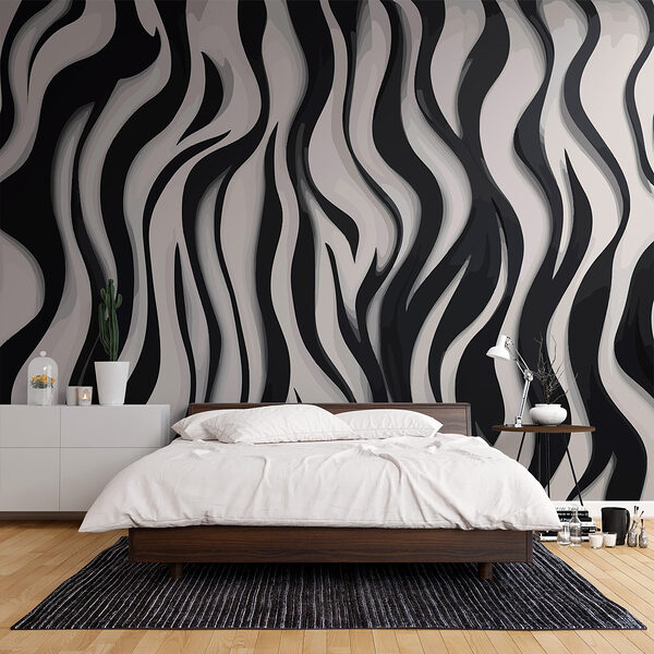 Motif rayé noir et blanc Motif rayé noir et blanc