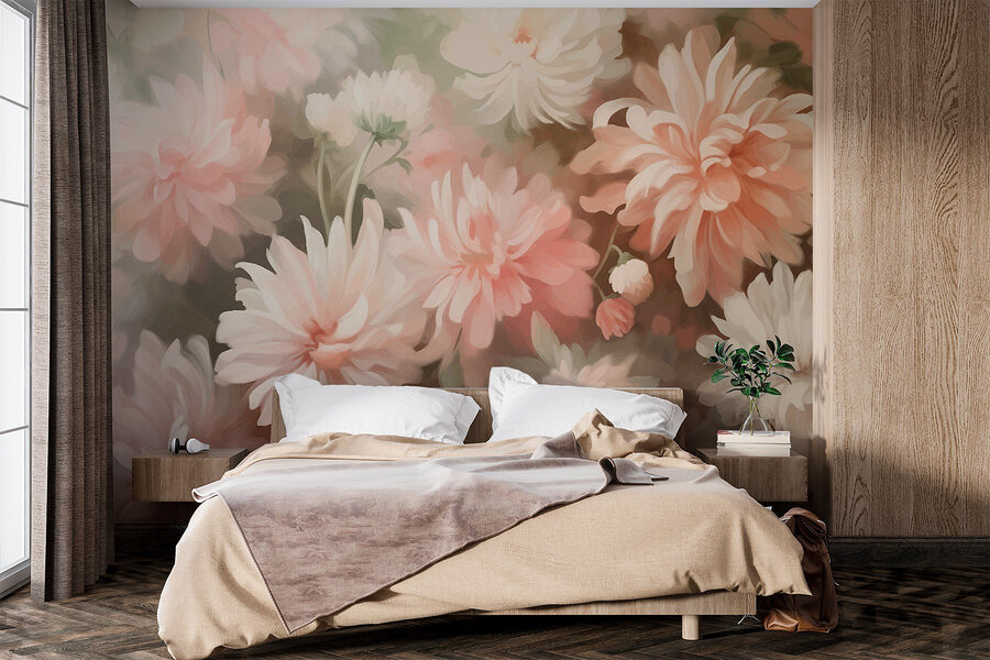 Papier peint Gros plan sur des fleurs