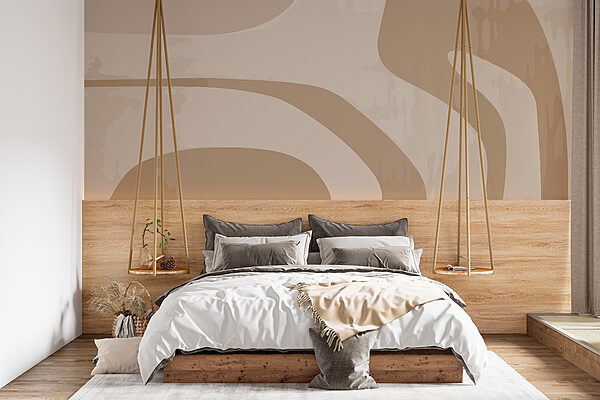 Art abstrait marron et blanc Art abstrait marron et blanc