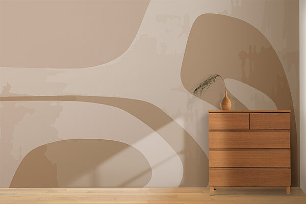 Art abstrait marron et blanc Art abstrait marron et blanc