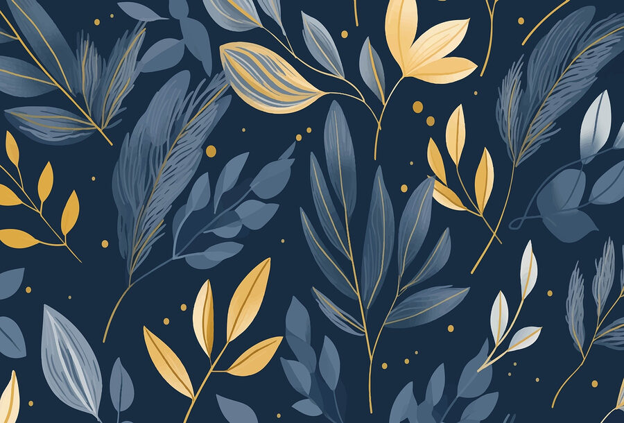 Motif de feuilles et de branches