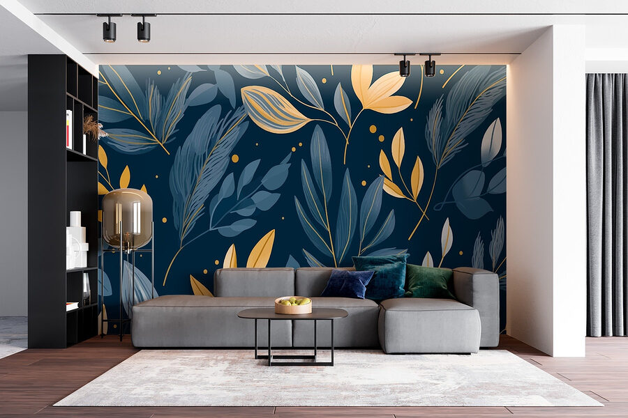 Motif de feuilles et de branches