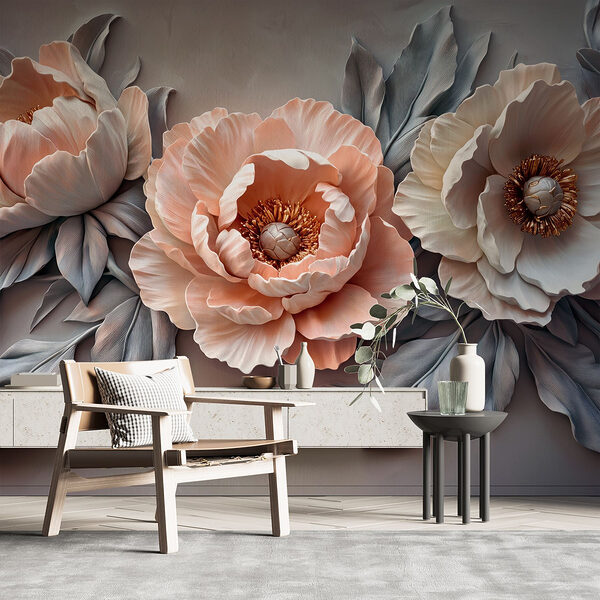 Groupe de fleurs avec feuilles Groupe de fleurs avec feuilles