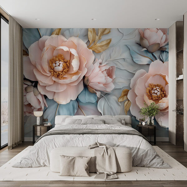 Groupe de fleurs et de feuilles Groupe de fleurs et de feuilles