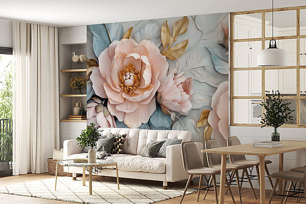 Groupe de fleurs et de feuilles Groupe de fleurs et de feuilles