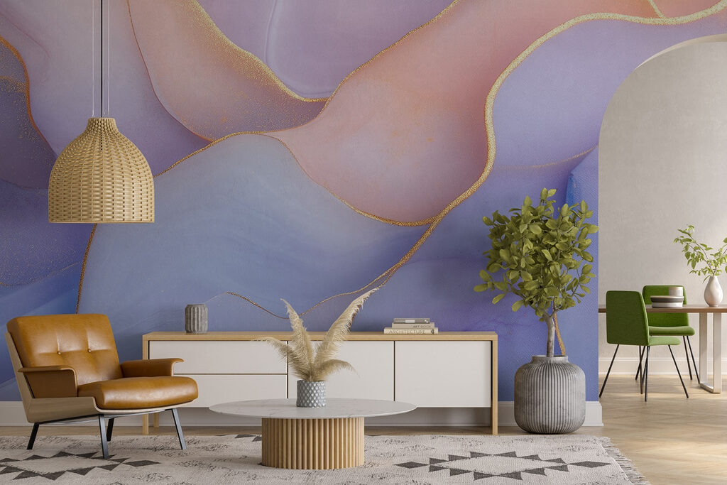 Close up of a painting