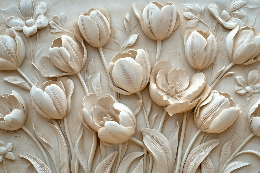 Groupe de fleurs blanches