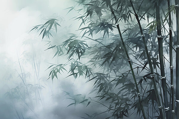 Bambous dans le brouillard Bambous dans le brouillard