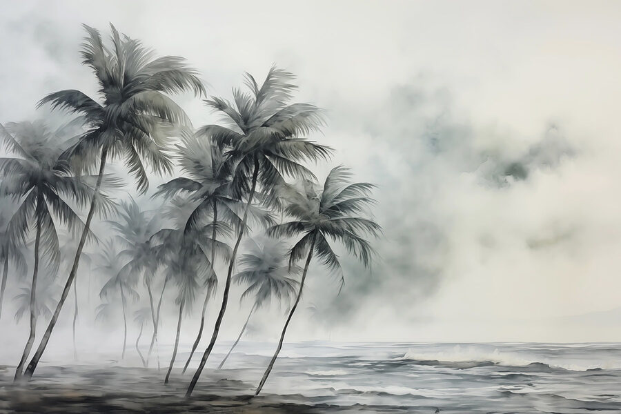 Palmiers sur une plage