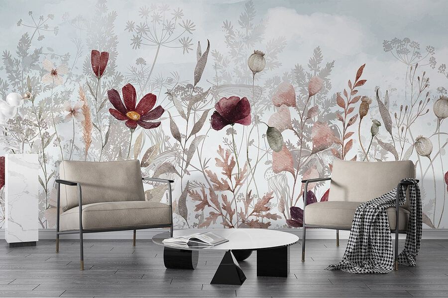 Peinture de fleurs et de plantes